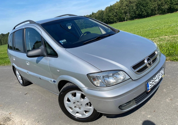 Opel Zafira cena 5900 przebieg: 347000, rok produkcji 2004 z Puszczykowo małe 92